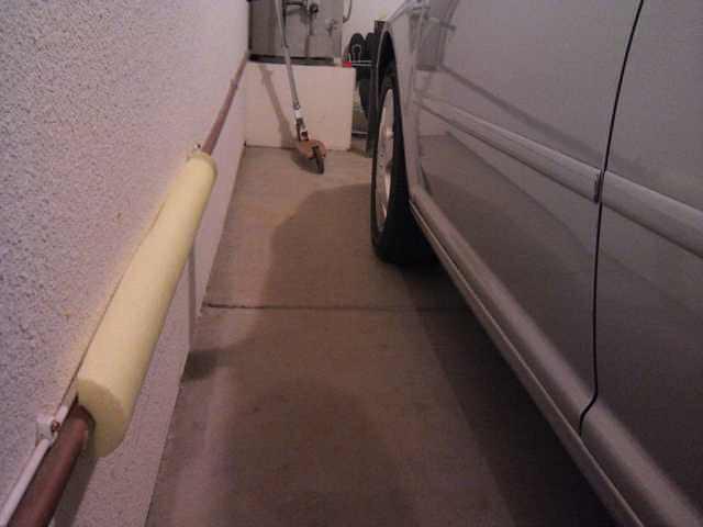 Avoid Small Garage Accidents By Using a Pool Noodle 