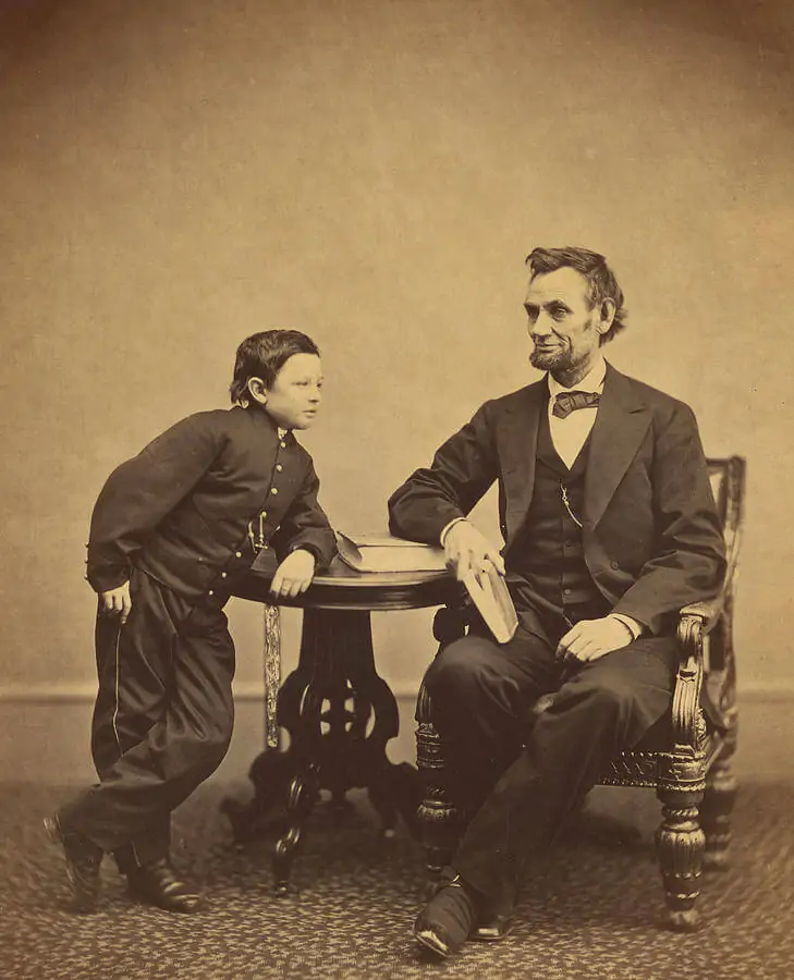 Abraham Lincoln and his son